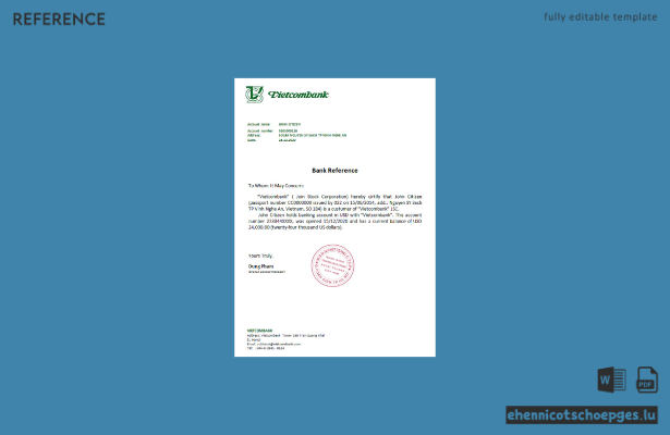 Vietnam Vietcombank Referenzbeispiel Vorschau